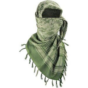 Men's Green Camo Military Shemagh Tactical Desert Cotton Keffiyeh Scarf Wrap